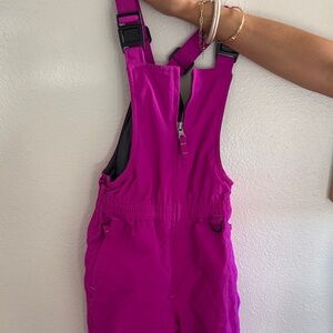 Kids Pink ski overalls
